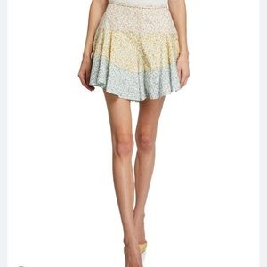 PETERSYN Amory Colorblock Floral-Print Shorts